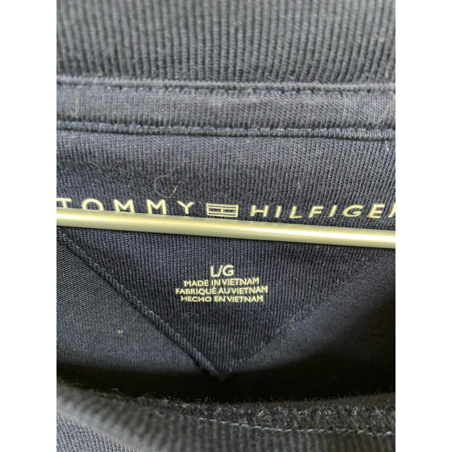 TOMMY HILFIGER(トミーヒルフィガー)のちゃこ様専用Tommy hilfiger ロンT ネイビー　Lサイズ メンズのトップス(Tシャツ/カットソー(七分/長袖))の商品写真