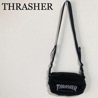 スラッシャー(THRASHER)の★未使用★スラッシャー ショルダーバッグ 黒 ミニショルダー ロゴ(ショルダーバッグ)