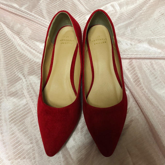 WEGO(ウィゴー)のBROWNY STANDARD パンプス(赤) レディースの靴/シューズ(ハイヒール/パンプス)の商品写真