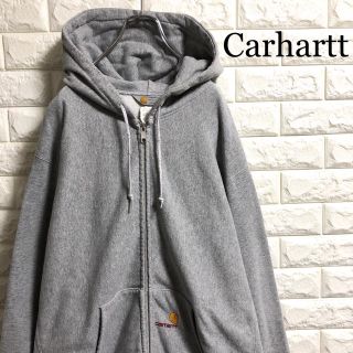 カーハート(carhartt)の＊カーハート＊刺繍ロゴ＊フルジップ＊スウェットパーカー＊XLサイズ＊(パーカー)