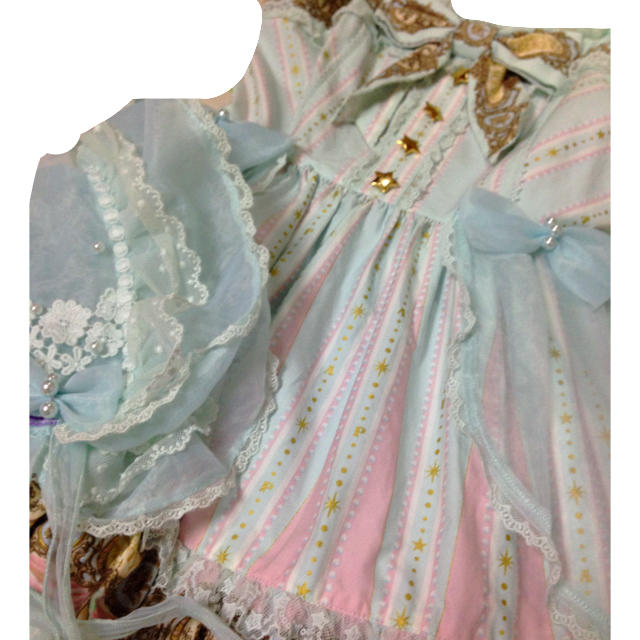 Angelic Pretty(アンジェリックプリティー)のデイドリ ハーフボンネセット レディースのワンピース(ひざ丈ワンピース)の商品写真
