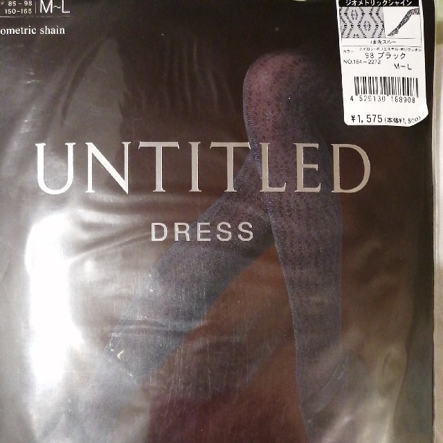 UNTITLED(アンタイトル)のUNTITLED DRESS ストッキング　黒　ラメ　 レディースのレッグウェア(タイツ/ストッキング)の商品写真