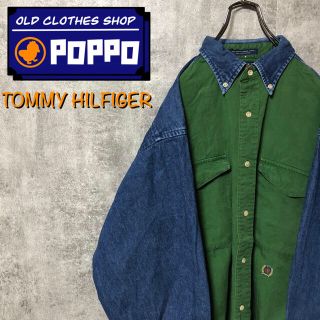 トミーヒルフィガー(TOMMY HILFIGER)の【pinemtbr様専用☆】トミーヒルフィガー☆ポケットチノ切替デニムシャツ(シャツ)