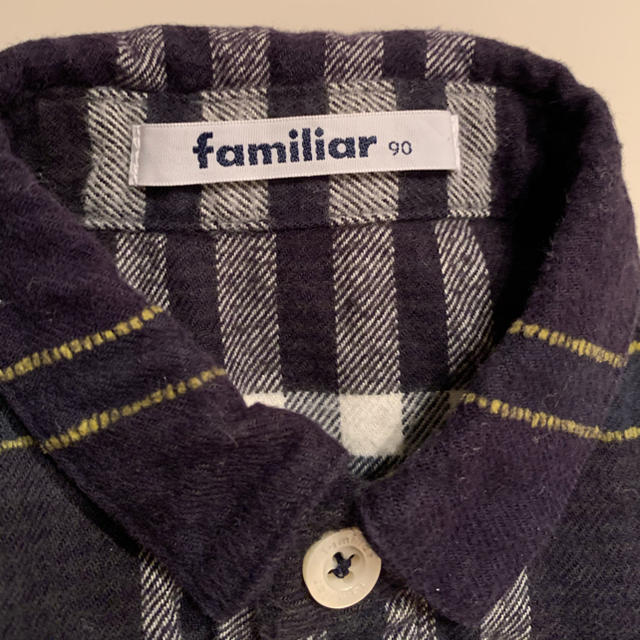 familiar(ファミリア)のfamiliar チェックシャツ 90サイズ キッズ/ベビー/マタニティのキッズ服男の子用(90cm~)(その他)の商品写真