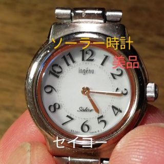 セイコー(SEIKO)のD144.　アンジェーヌ　美品　セイコーアルバ　　ソーラー時計(腕時計)