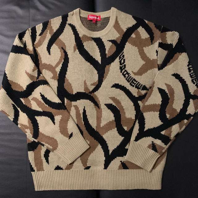 Supreme Tribal Camo Sweater Sサイズ