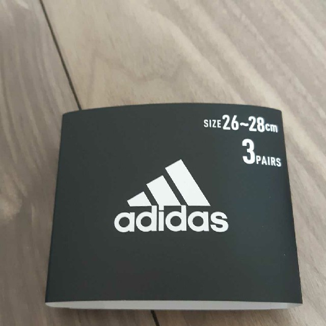 adidas(アディダス)の【新品】adidas　26-28センチ　3足セット メンズのレッグウェア(ソックス)の商品写真