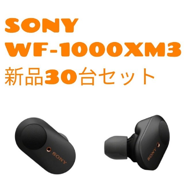 SONY(ソニー)の30台セット 新品未開封 SONY WF-1000XM3 スマホ/家電/カメラのオーディオ機器(ヘッドフォン/イヤフォン)の商品写真