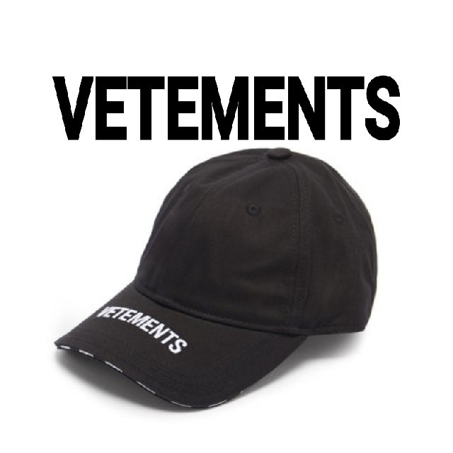 メンズ20AW☆VETEMENTS☆ロゴベースボールキャップ ヴェトモンCAP登坂岩田