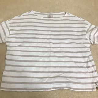 ムジルシリョウヒン(MUJI (無印良品))のボーダーTシャツ(Tシャツ/カットソー(半袖/袖なし))