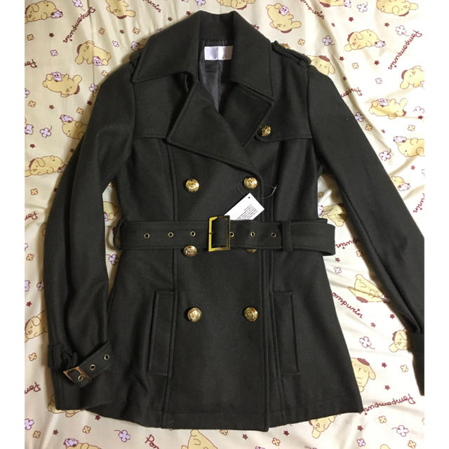 カーキ色のコート レディースのジャケット/アウター(トレンチコート)の商品写真