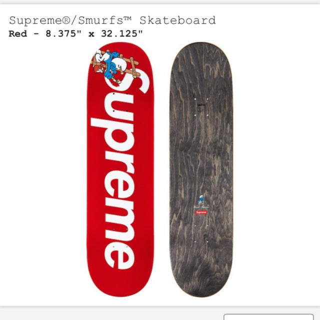Supreme®/Smurfs™ Skateboard シュプリーム