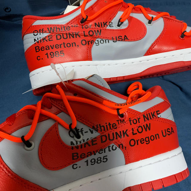 新品　27.0センチ　Nike off white dunk  low red