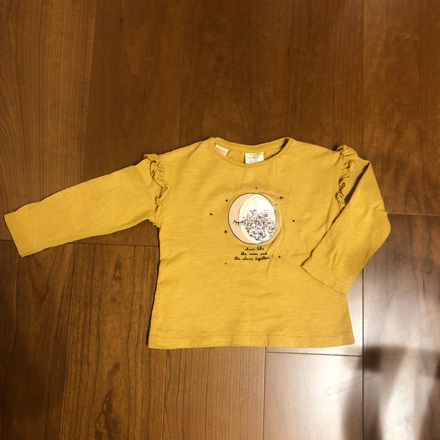 ZARA(ザラ)のザラベビー　ロングTシャツ　12-18m キッズ/ベビー/マタニティのベビー服(~85cm)(Ｔシャツ)の商品写真