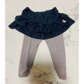 ミキハウス(mikihouse)のミキハウス　うさこフリルスカッツ　インディゴブルー　90㎝(パンツ/スパッツ)