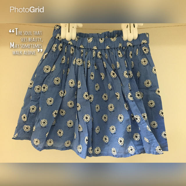 GAP Kids(ギャップキッズ)のGAP綿フレアースカート120 キッズ/ベビー/マタニティのキッズ服女の子用(90cm~)(スカート)の商品写真