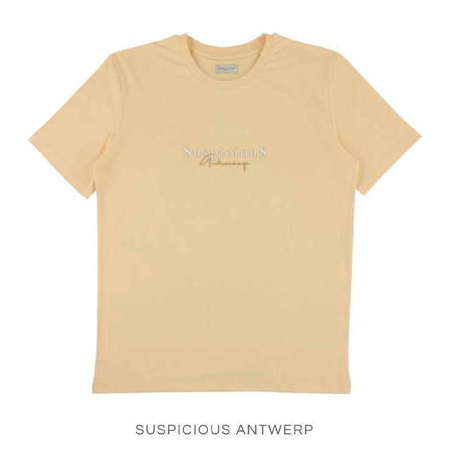 日本未入荷Suspicious Antwerp 新作Tシャツ（イエロー）