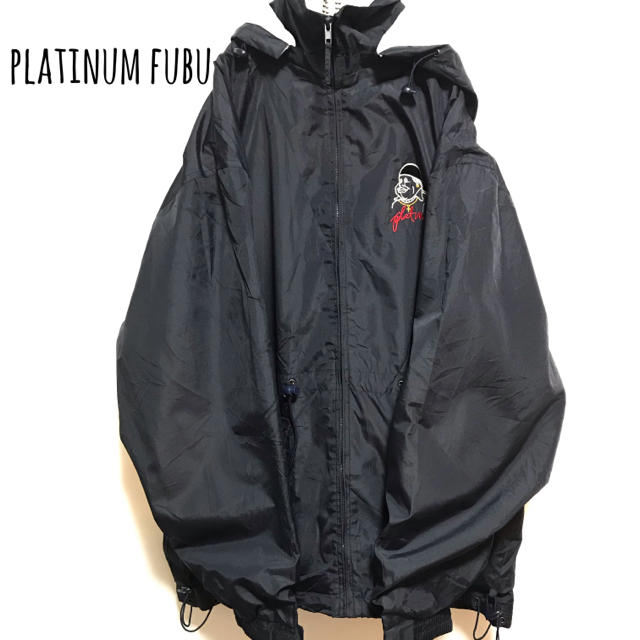 PLATINUM FUBU(プラティナムフブ)の<入手困難> PLATINUM FUBU 刺繍ナイロンジャケット メンズのジャケット/アウター(ナイロンジャケット)の商品写真