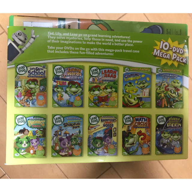 Leap Frog DVD セット　10枚＋1枚　mega pack 英語 キッズ/ベビー/マタニティのおもちゃ(知育玩具)の商品写真
