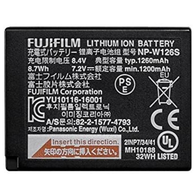 富士フイルム(フジフイルム)のFUJIFILM 富士フイルム NP-W126S 「Xシリーズ」用純正バッテリー スマホ/家電/カメラのカメラ(その他)の商品写真