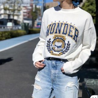 マウジー(moussy)の専用です★限定スエット(オフホワイト)(トレーナー/スウェット)