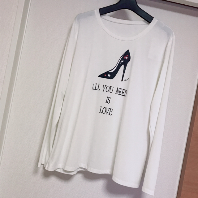 新品未使用タグ付き &LOVE 3Lサイズ ヒールTシャツ アンドラブQVC