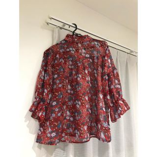 スプレイ(SpRay)の【SpRay】花柄シアートップス(シャツ/ブラウス(長袖/七分))