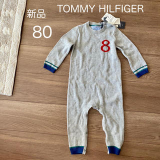 トミーヒルフィガー(TOMMY HILFIGER)の新品75〜85☆TOMMY HILFIGER☆ニットロンパース☆(ロンパース)