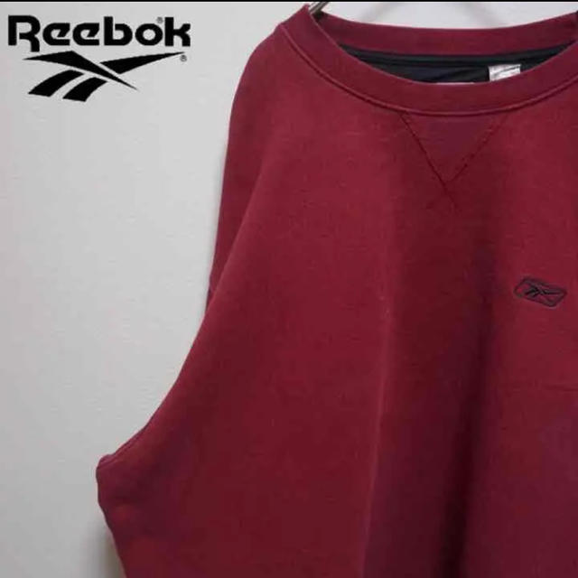 Reebok(リーボック)のReebokリーボック•刺繍ロゴ•スウェット•ワンポイント•トレーナー メンズのトップス(スウェット)の商品写真