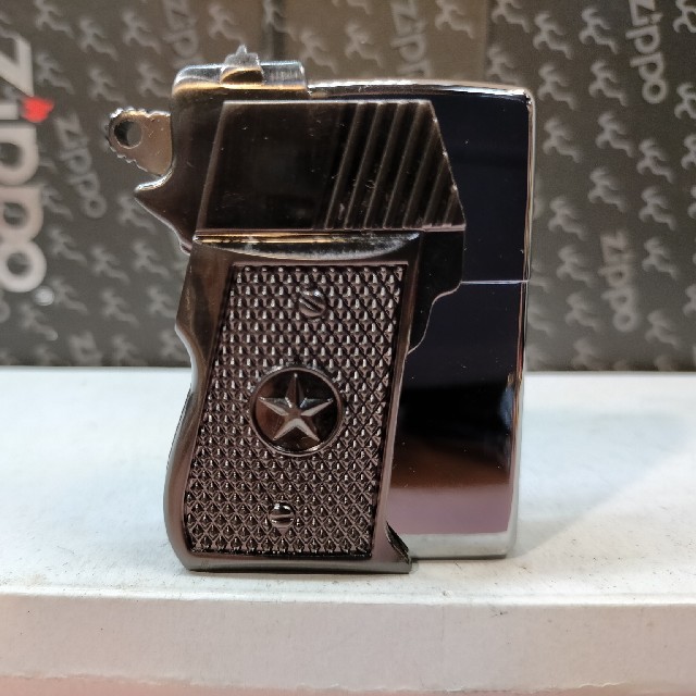 ZIPPO ガングリップ ガンメタ 未使用 メンズのファッション小物(タバコグッズ)の商品写真