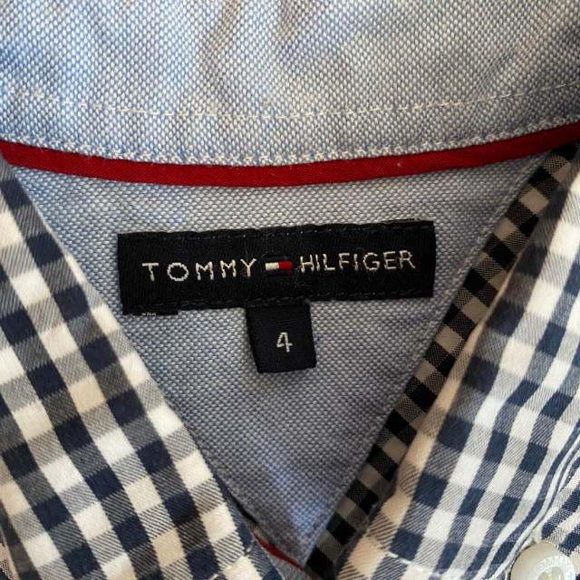 TOMMY HILFIGER(トミーヒルフィガー)のTommy HILFIGER ギンガムチェックシャツ　100 キッズ/ベビー/マタニティのキッズ服男の子用(90cm~)(ブラウス)の商品写真