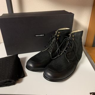 ドルチェアンドガッバーナ(DOLCE&GABBANA)の新品　DOLCE&GABBANA ドルチェアンドガッバーナ　レザーブーツ(ブーツ)