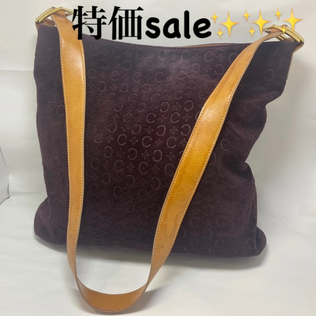 celine(セリーヌ)の☆特価SALE☆ セリーヌ　Cマカダム柄　スエード　ショルダー レディースのバッグ(ショルダーバッグ)の商品写真