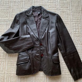 ザラ(ZARA)のZARA レザージャケット　ブラウン　レディース(その他)