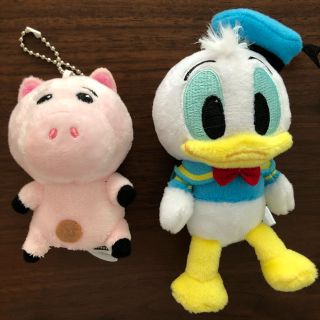 ディズニー(Disney)のディズニーキーホルダー　トイストーリーハム　ドナルド(キャラクターグッズ)