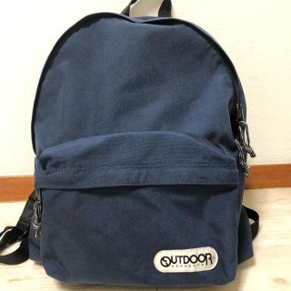 アウトドアプロダクツ(OUTDOOR PRODUCTS)の　「美品」OUTDOOR リュック アウトドア　　　　<ネイビー>(リュック/バックパック)