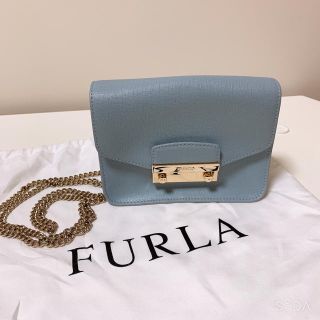 フルラ(Furla)の美品☆FURLA メトロポリス＊ミニ チェーン バッグ(ショルダーバッグ)