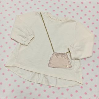 プティマイン(petit main)のpetit main♡プティマイン♡ポシェット♡チュールレース♡トップス100(Tシャツ/カットソー)