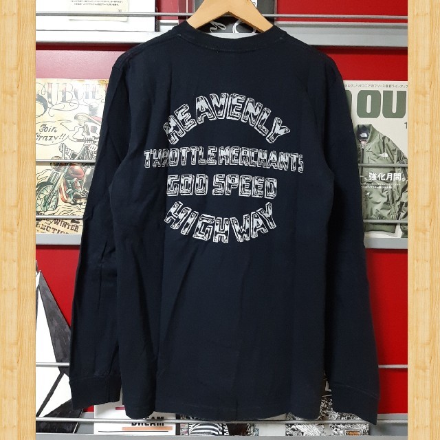 定価12100円 cootie ヴィンテージプリント 長袖Tシャツ 黒 S kj