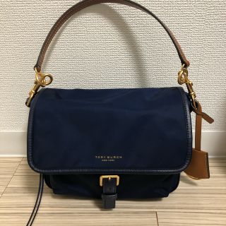 トリーバーチ(Tory Burch)のTORY BURCH トリーバーチ　ショルダーバッグ　ハンドバッグ　ネイビー　紺(ハンドバッグ)