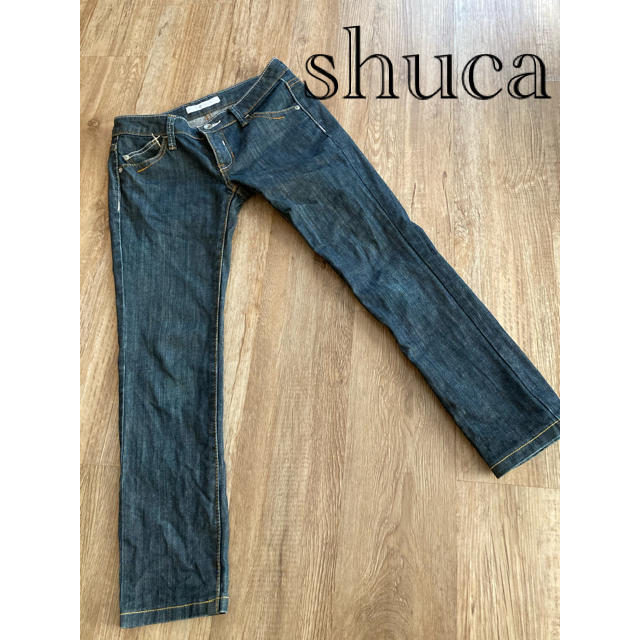 shuca(シュカ)のshuca デニム　ジーンズ　sサイズ レディースのパンツ(デニム/ジーンズ)の商品写真