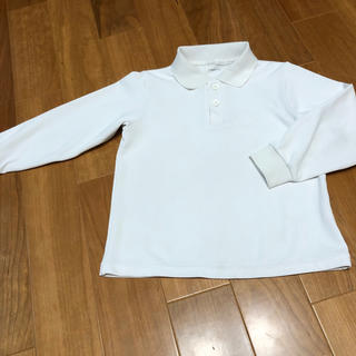 ラルフローレン(Ralph Lauren)の白ポロシャツ  ジャクエツ　長袖　120cm(Tシャツ/カットソー)