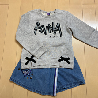 アナスイミニ(ANNA SUI mini)の【ご専用】ANNA SUImini 130【極美品】♡パール♡(Tシャツ/カットソー)