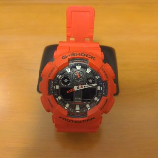 ジーショック(G-SHOCK)のCASIO G-SHOCK 腕時計　5081 GA-100B 赤(腕時計(デジタル))