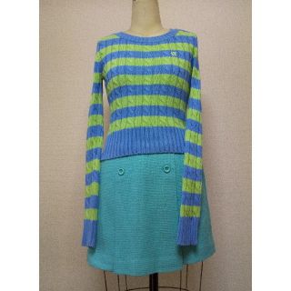 ロキエ(Lochie)のTwiggy 60s Style vintage レトロポップ ボーダーニット(ニット/セーター)