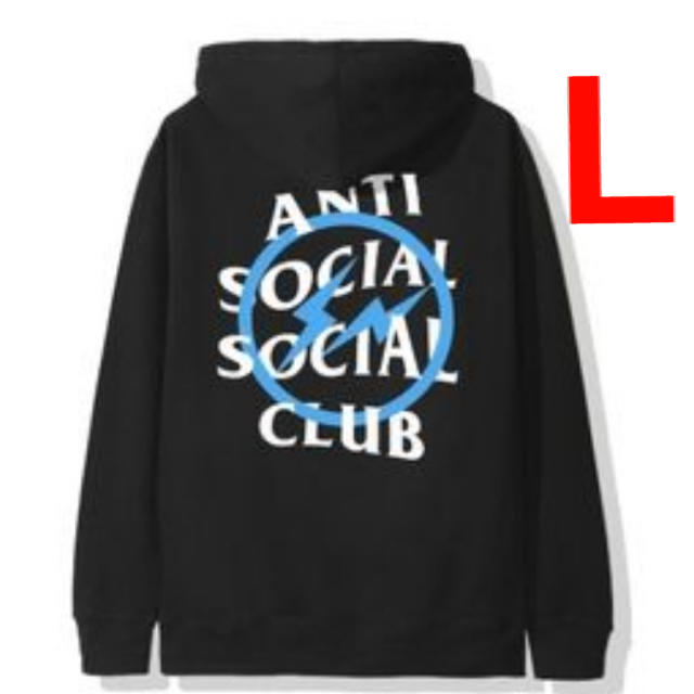 アウトレット売上 anti social social club fragment パーカー L