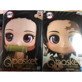 バンプレスト(BANPRESTO)の 鬼滅の刃 Qposket 竈門禰豆子＆竃門炭治郎 セピアカラーセット(アニメ/ゲーム)