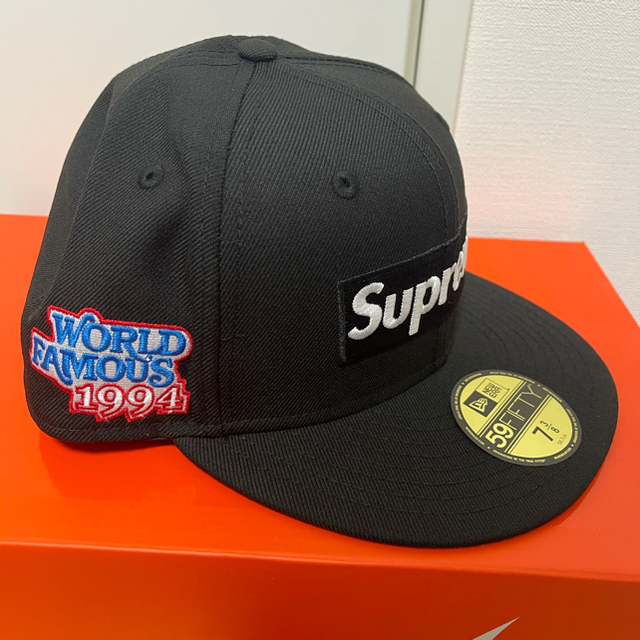 supreme newera 7 5/8 黒　2020FW