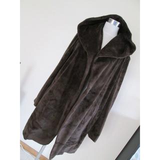 【美品】アニエスベー ラップコート ガウンコート ベルト付 黒 2サイズ 日本製