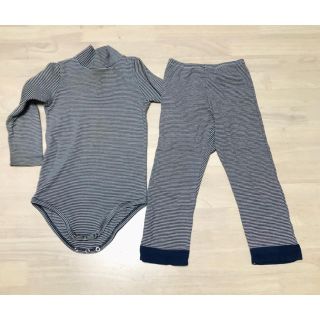 プチバトー(PETIT BATEAU)のプチバトー　ロンパース　パンツ　セット(ロンパース)